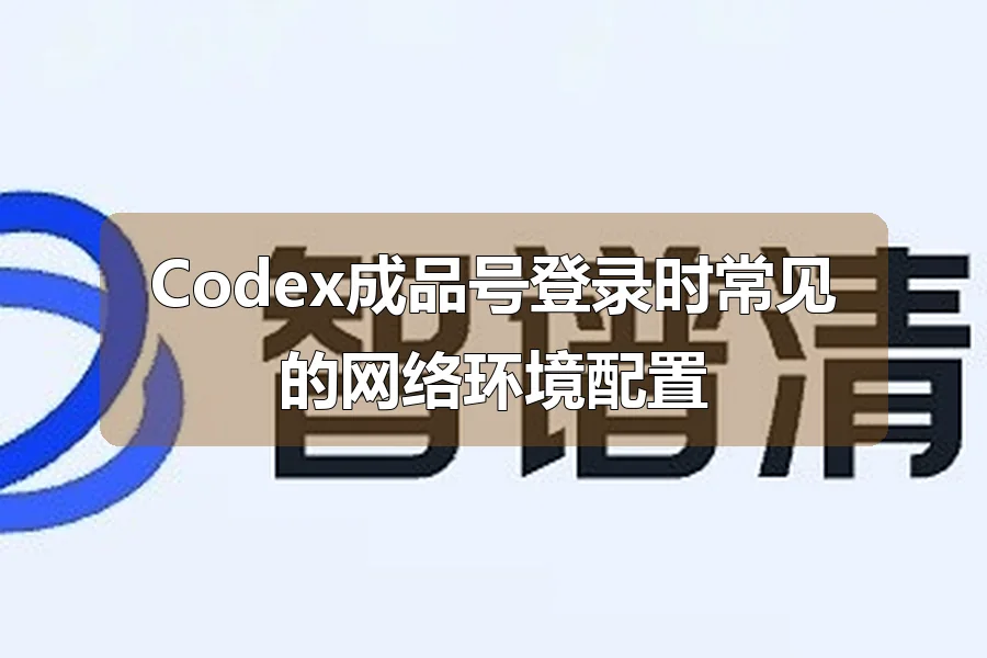 Codex成品号登录时常见的网络环境配置