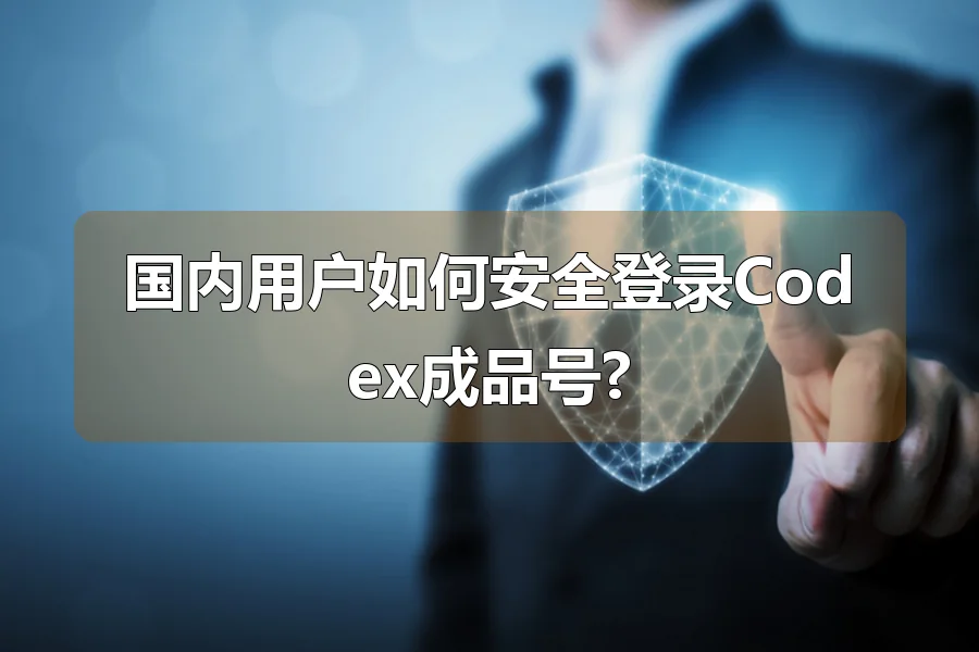 国内用户如何安全登录Codex成品号?